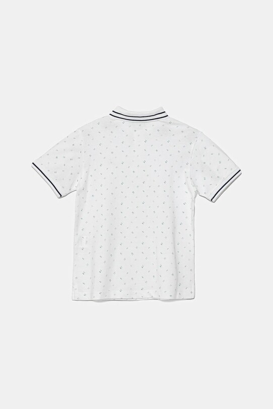 Detská bavlnená polokošeľa United Colors of Benetton 3H35C301V.G.Seasonal biela SS25