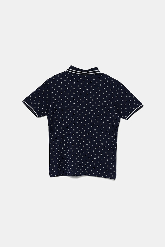 Παιδικά βαμβακερά μπλουζάκια πόλο United Colors of Benetton 3H35C301V.G.Seasonal σκούρο μπλε SS25