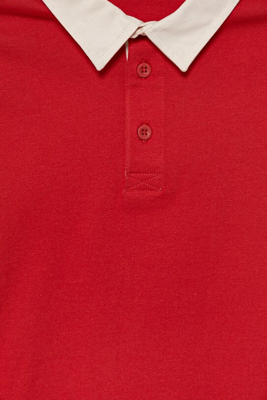 Мальчик Детское хлопковое поло United Colors of Benetton 3BL0G300W.P.Seasonal красный