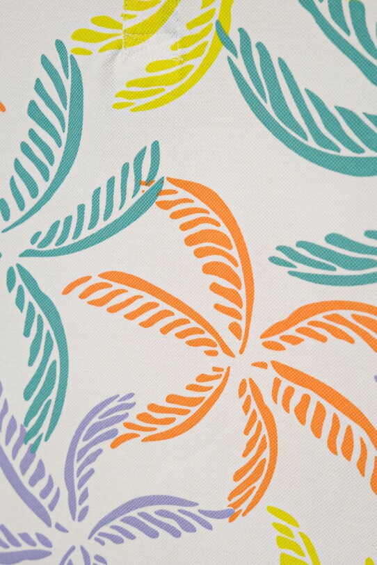 Αγορίστικα Παιδικά βαμβακερά μπλουζάκια πόλο United Colors of Benetton 36Y4C301W.G.Seasonal λευκό