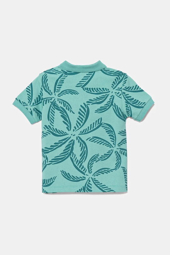United Colors of Benetton tricouri polo din bumbac pentru copii 36Y4G300Y.P.Seasonal turcoaz SS25