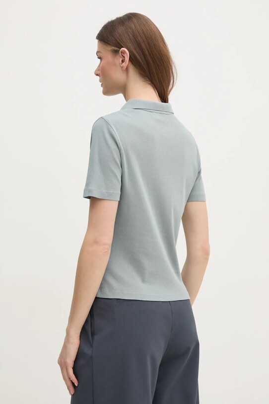 Одежда Хлопковое поло Calvin Klein Jeans J20J224749 серый