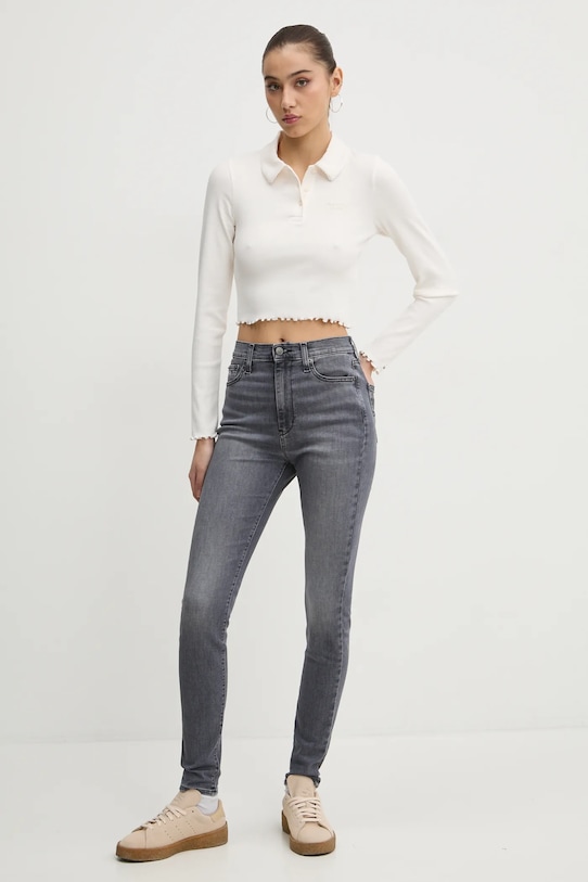 Tričko s dlhým rukávom Tommy Jeans DW0DW19369 béžová SS25