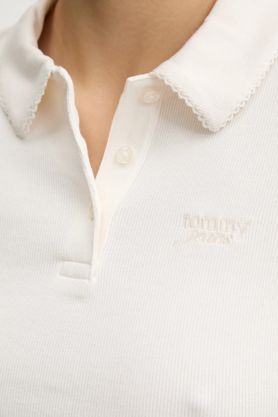 Tričko s dlhým rukávom Tommy Jeans DW0DW19369 béžová