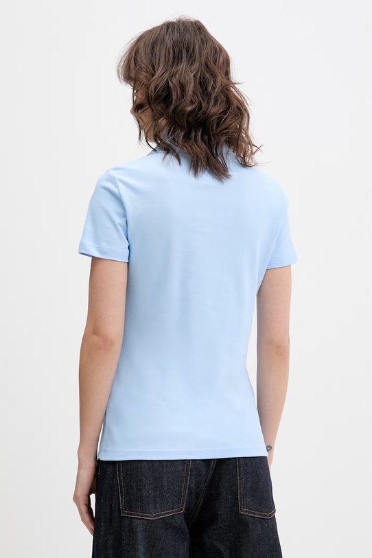 Odzież Tommy Jeans polo damskie bawełniane z elastanem DW0DW20160 niebieski