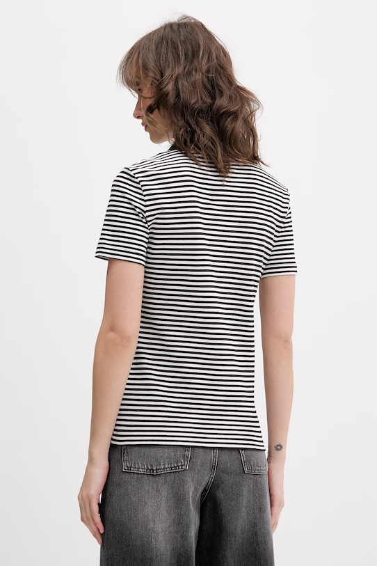 Odzież Tommy Jeans polo damskie bawełniane z elastanem DW0DW20160 czarny