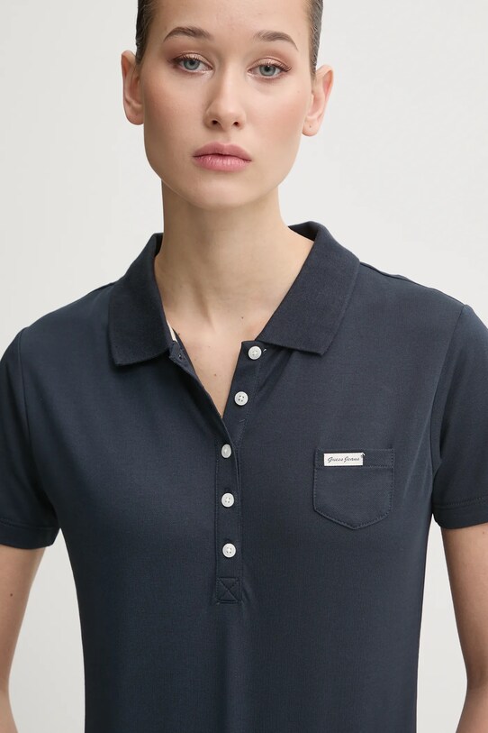 Поло Guess Jeans тёмно-синий W5RP47.KARS2