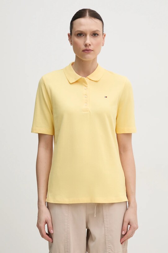 Поло Tommy Hilfiger regular жовтий WW0WW43224