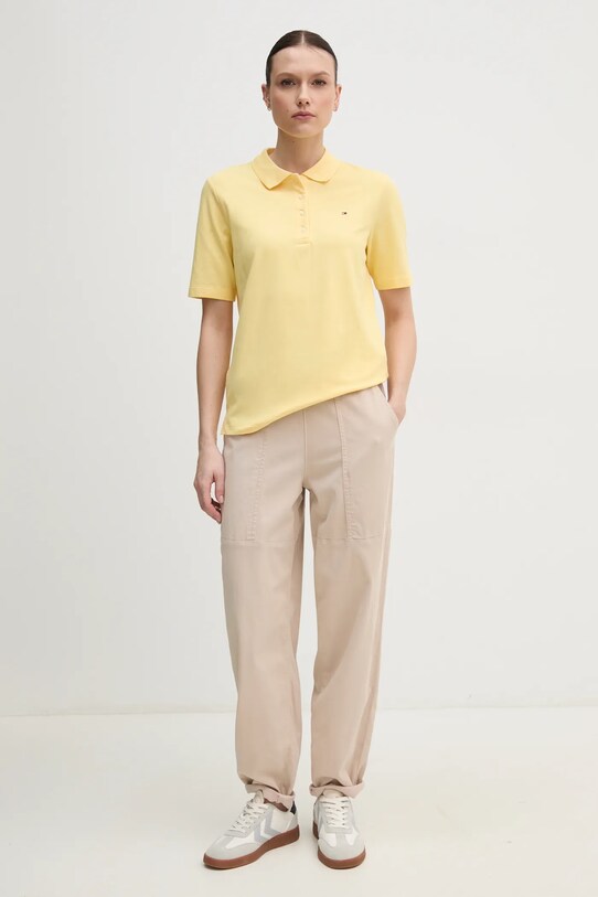 Поло Tommy Hilfiger WW0WW43224 жовтий SS25