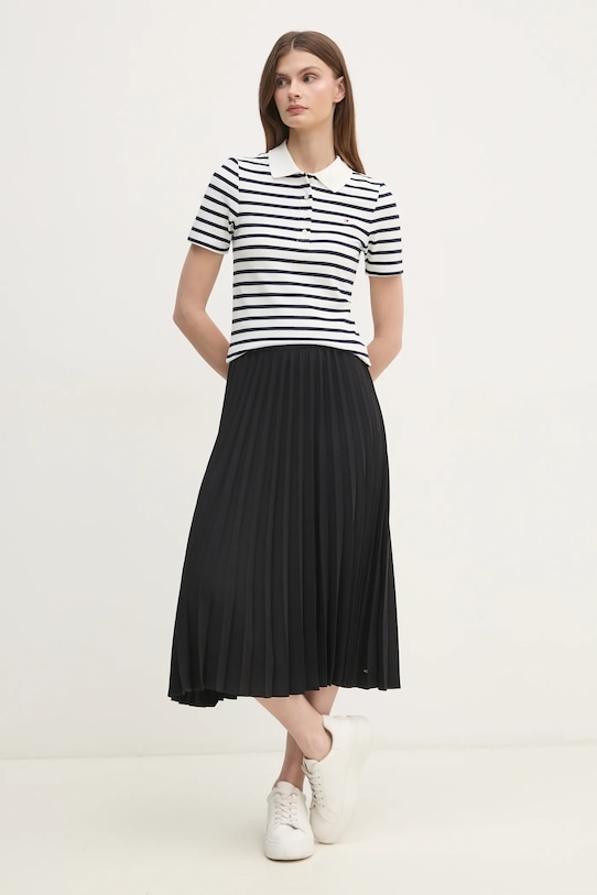 Polo tričko Tommy Hilfiger WW0WW43225 biela SS25
