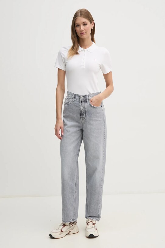 Поло Tommy Hilfiger WW0WW43225 белый SS25