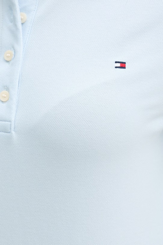 Tommy Hilfiger polo majica ženska z bombažem WW0WW43225 modra