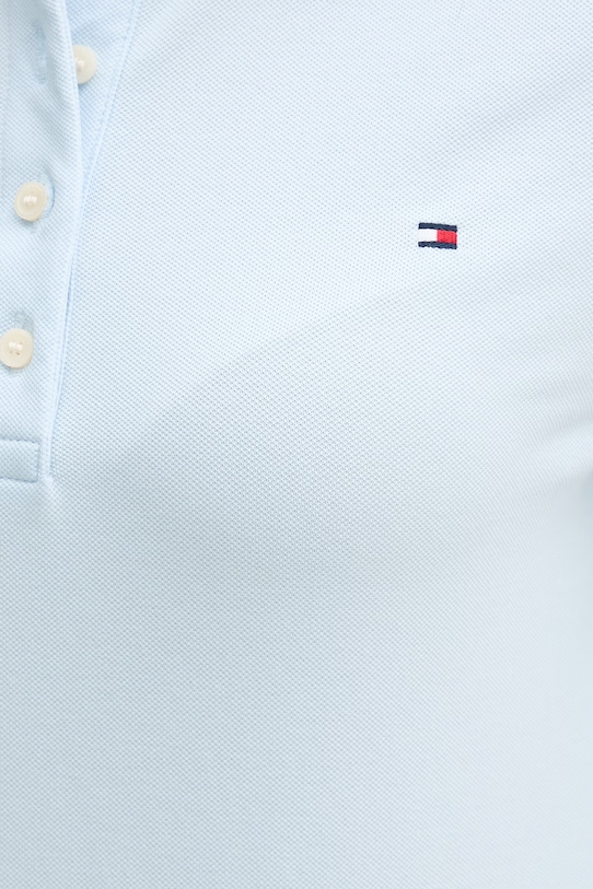 Tommy Hilfiger polo majica ženska z bombažem WW0WW43225 modra