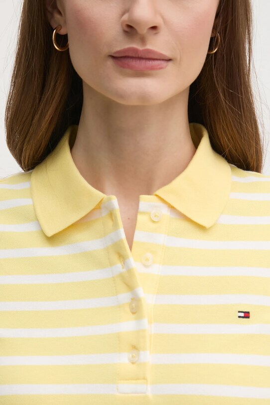 Tommy Hilfiger tricou polo WW0WW43225 galben