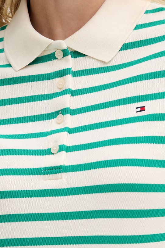 Tommy Hilfiger dámske polo tričko s bavlnou WW0WW43225 zelená