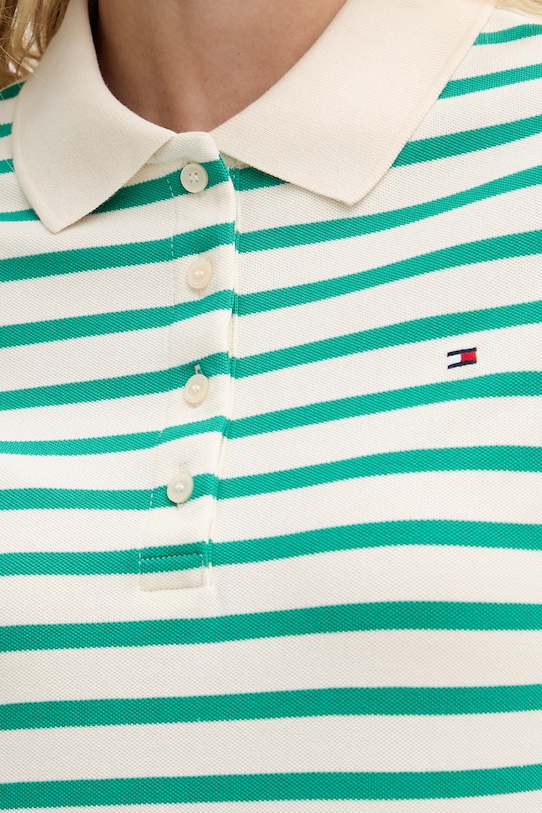 Tommy Hilfiger dámske polo tričko s bavlnou WW0WW43225 zelená