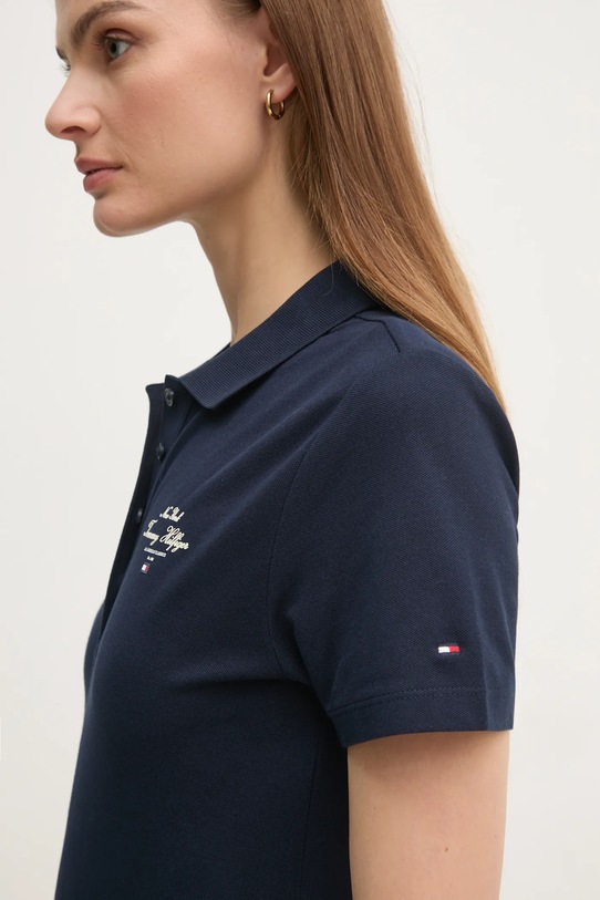 Polo tričko Tommy Hilfiger WW0WW43930 tmavomodrá