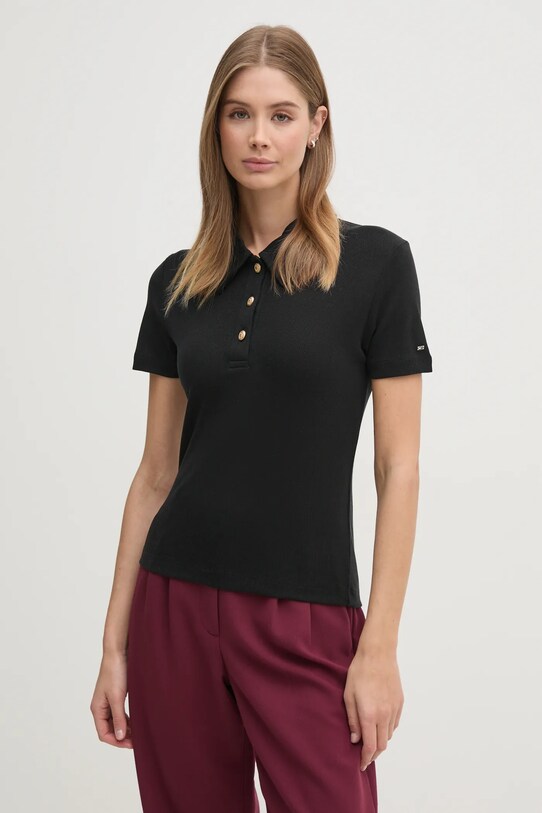 Поло Tommy Hilfiger slim чёрный WW0WW44446