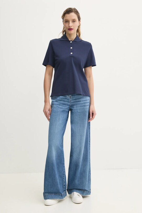 Marc O'Polo t-shirt in cotone 502209453015 blu navy SS25
