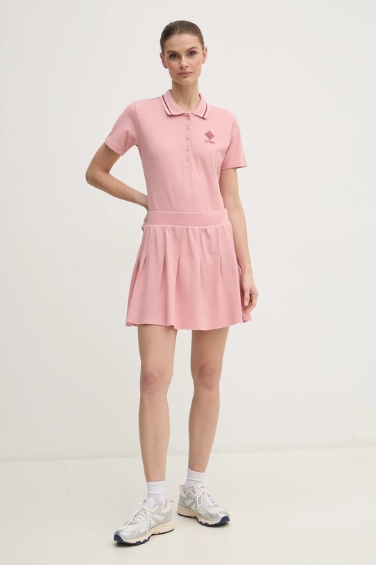 Поло Guess SUZANNE V5RP02.KCOK1 розовый SS25