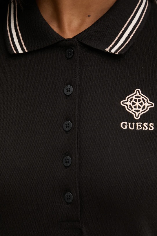 Polo majica Guess SUZANNE V5RP02.KCOK1 crna