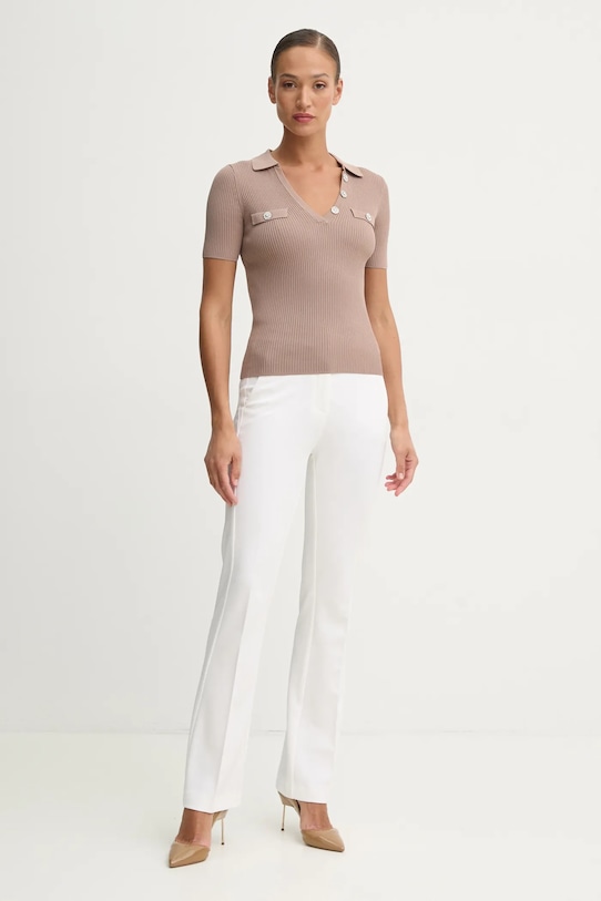 Πουλόβερ Guess PAULA W5RR25.Z2U00 καφέ SS25