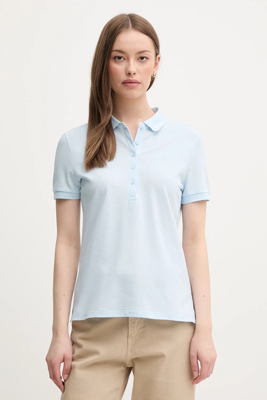 Polo tričko United Colors of Benetton jednofarebný modrá 3TQJD300W