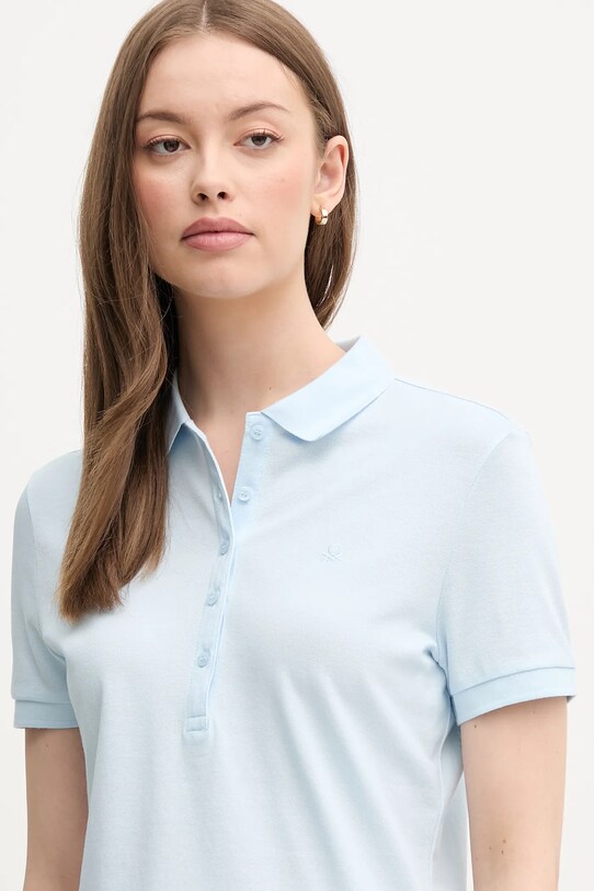 United Colors of Benetton polo niebieski 3TQJD300W