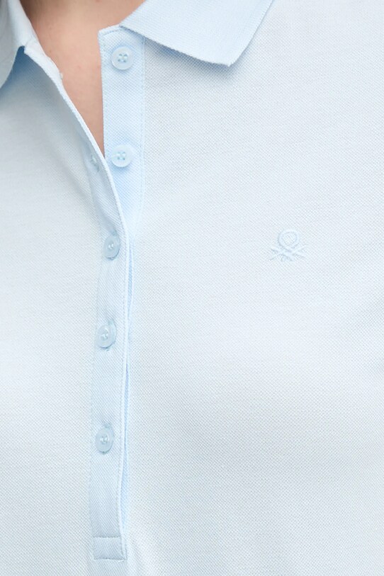 United Colors of Benetton polo 3TQJD300W niebieski