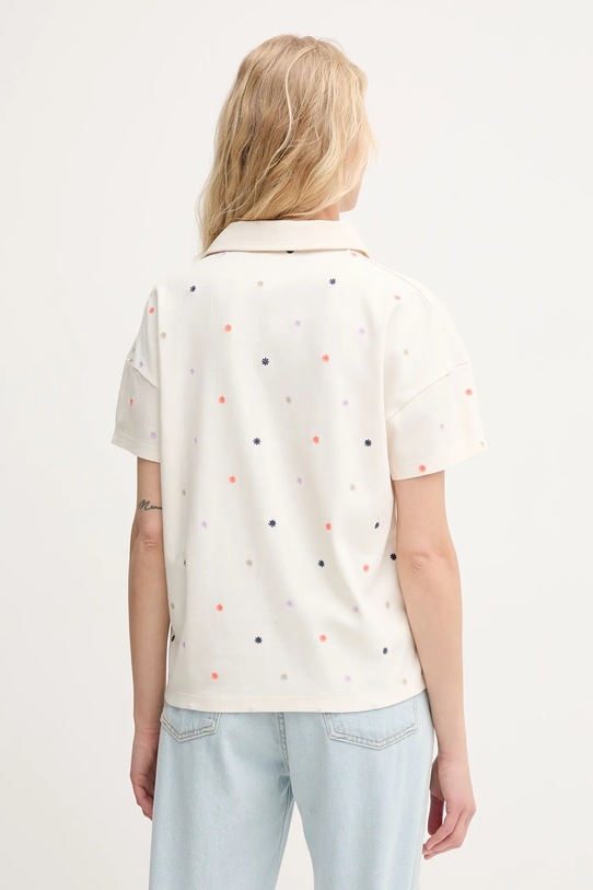 Ρούχα Βαμβακερό μπλουζάκι πόλο United Colors of Benetton 36QJD300X μπεζ