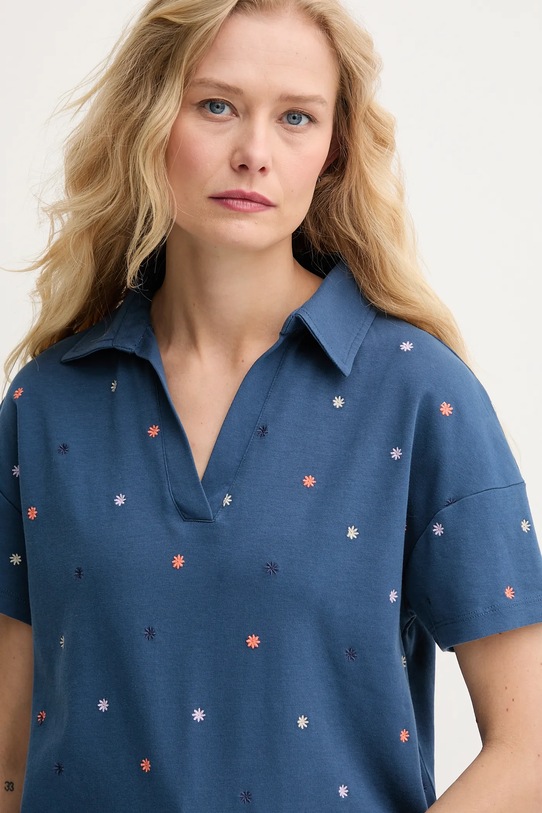 Бавовняне поло United Colors of Benetton темно-синій 36QJD300X