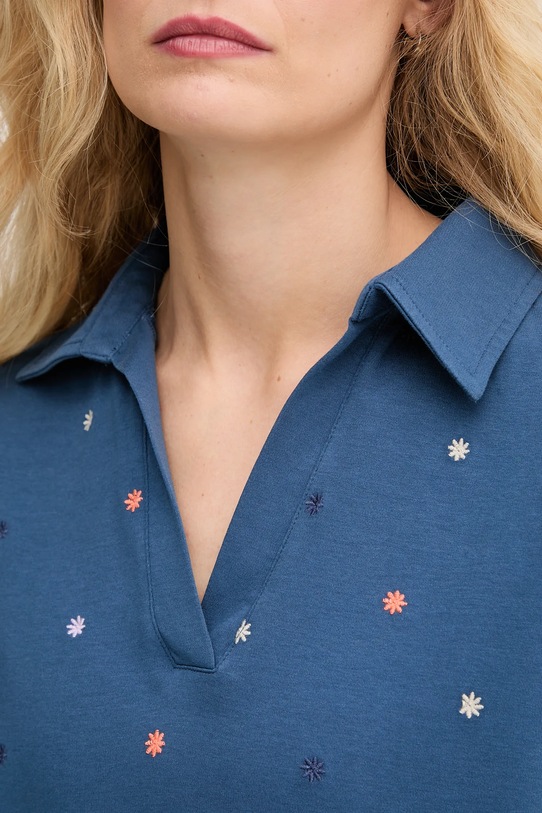 Бавовняне поло United Colors of Benetton 36QJD300X темно-синій