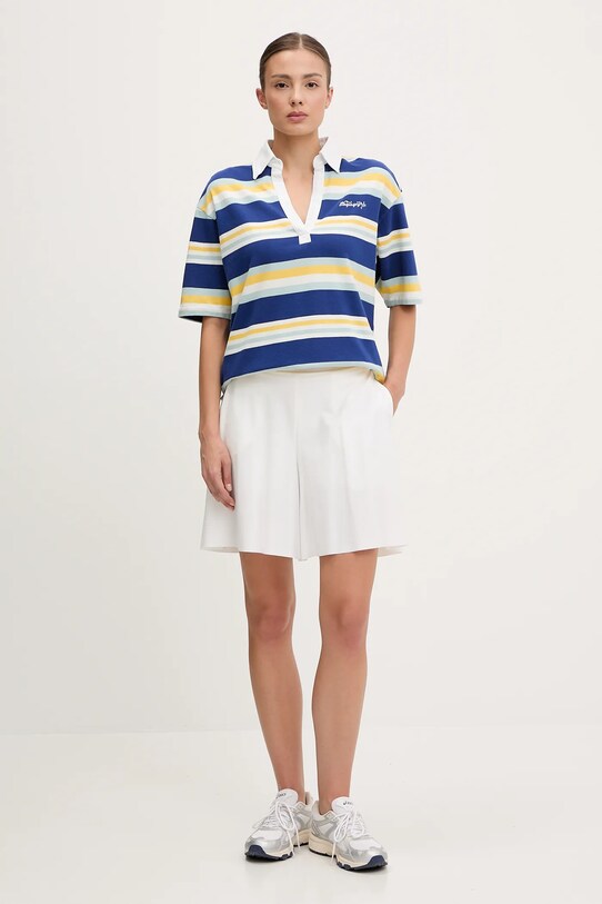 Napapijri tricou polo E-Ete NP0A4ILKSA81 bleumarin SS25