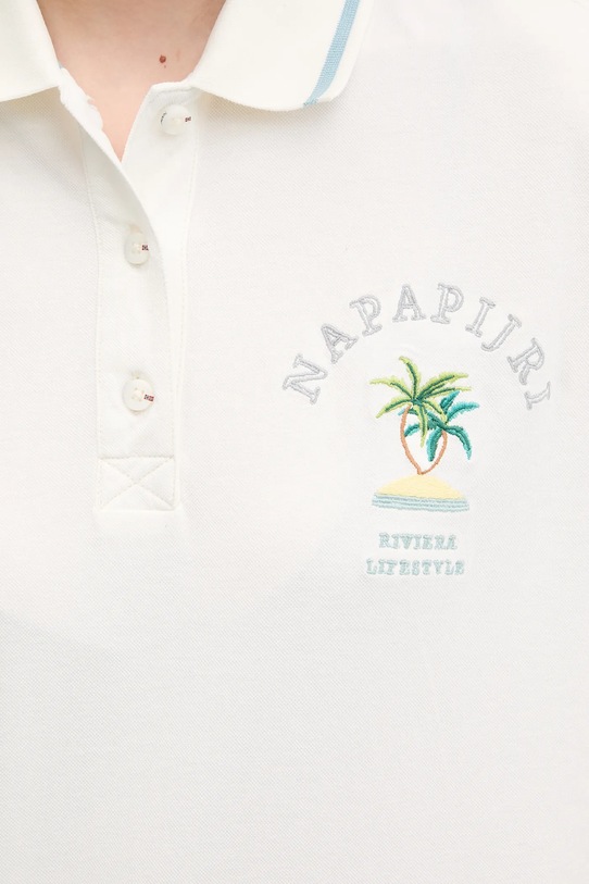 Napapijri tricou polo E-Fete NP0A4ILA2061 bej