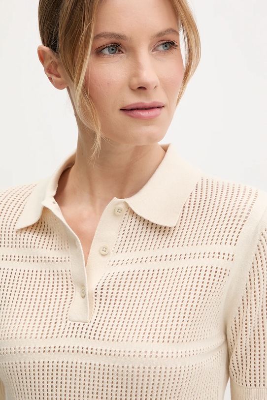 Helly Hansen polo de bumbac SALT bej 34400.