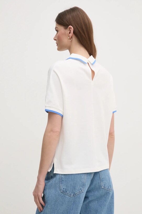 Odzież Tommy Hilfiger polo WW0WW45516 biały