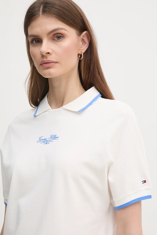 Поло Tommy Hilfiger белый WW0WW45516