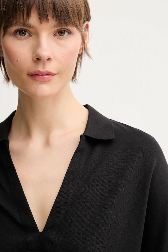 Tommy Hilfiger poló fekete WW0WW44512