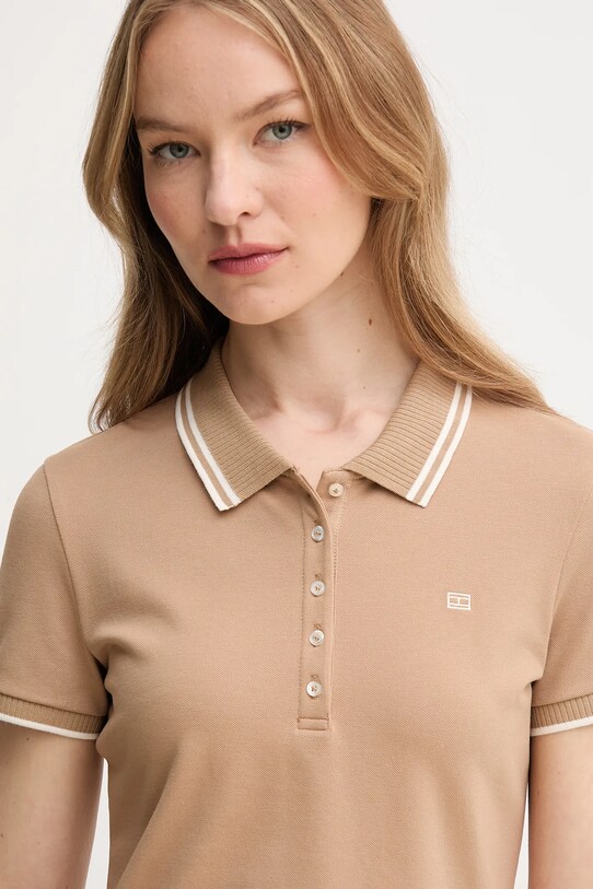 Tommy Hilfiger polo beżowy WW0WW44517