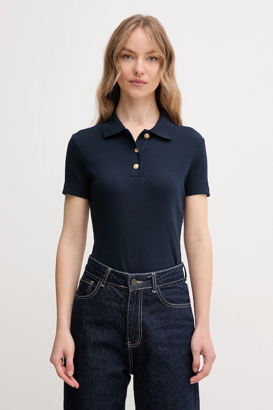 Поло Tommy Hilfiger slim темно-синій WW0WW45436