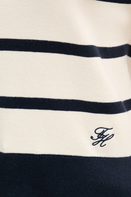 Tommy Hilfiger pletena polo majica ženska od pamuka WW0WW45400 bež