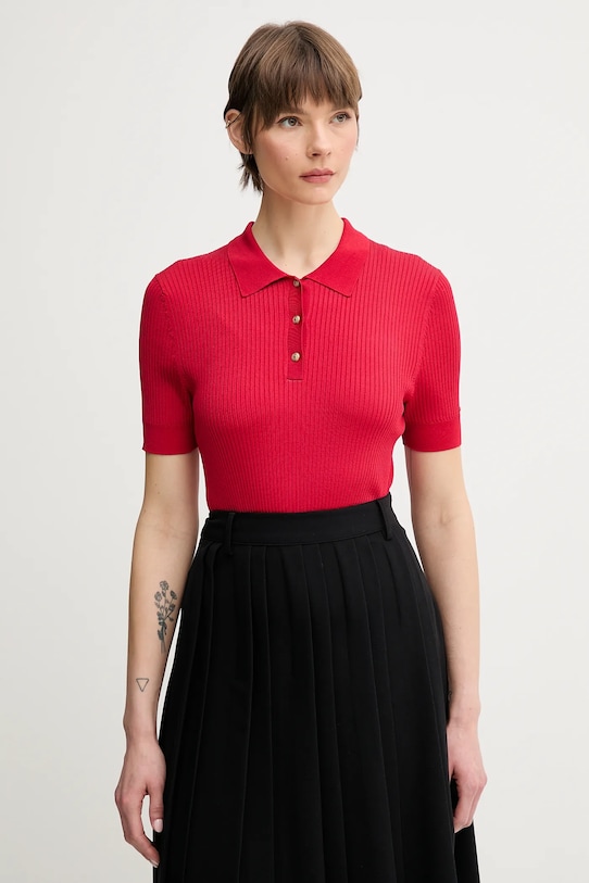 Πόλο Tommy Hilfiger slim κόκκινο WW0WW45511