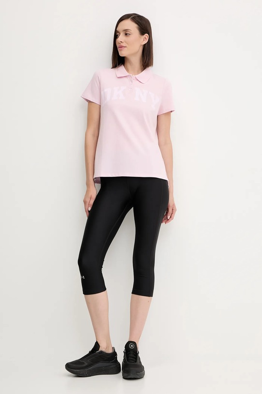 Dkny polo DP5T1213 różowy SS25