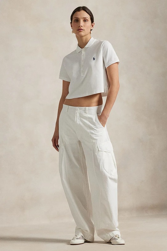 Îmbrăcăminte Polo Ralph Lauren polo de bumbac 211965104 alb