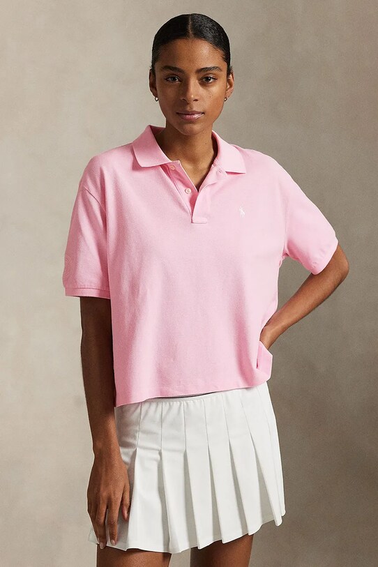 Odzież Polo Ralph Lauren polo bawełniane 211970411 różowy