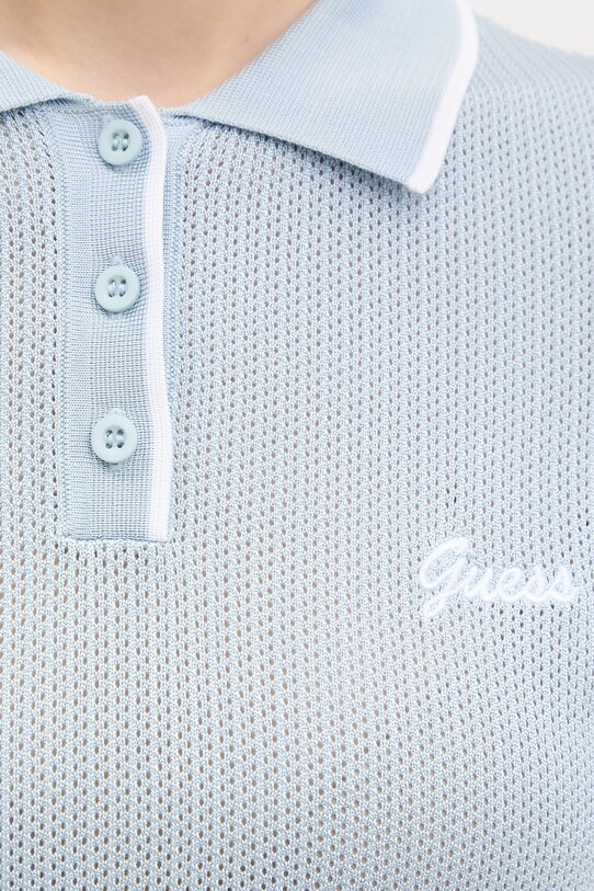 Guess tricou polo V5GP00.Z3D60 albastru