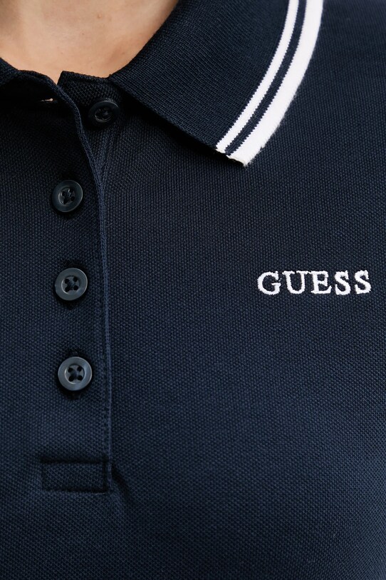 Polo tričko Guess AMARYLLIS námořnická modř V5GP06.KCOK1