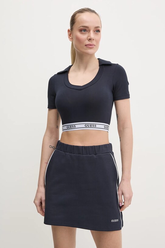 Guess tricou polo ALINE bleumarin V5GP07.KCSA2