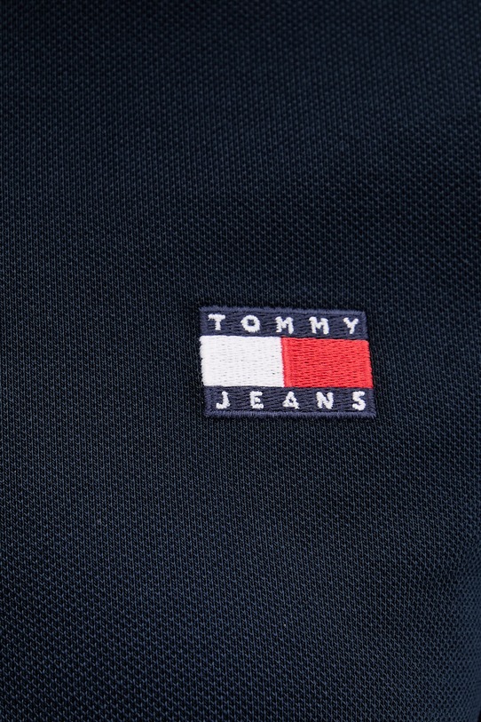 Tommy Jeans polo damskie bawełniane z elastanem DW0DW21363 granatowy