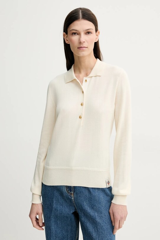 Bally pulover de casmir subtiri bej WKN098